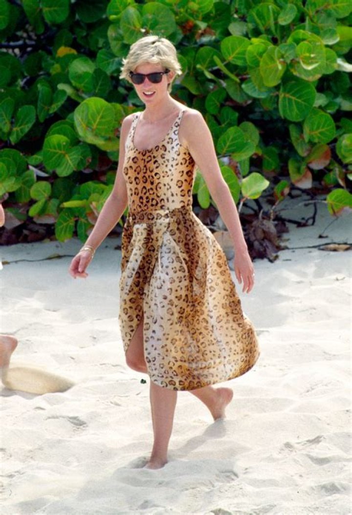 Princess Diana wore a leopard print swimsuit on holiday in the