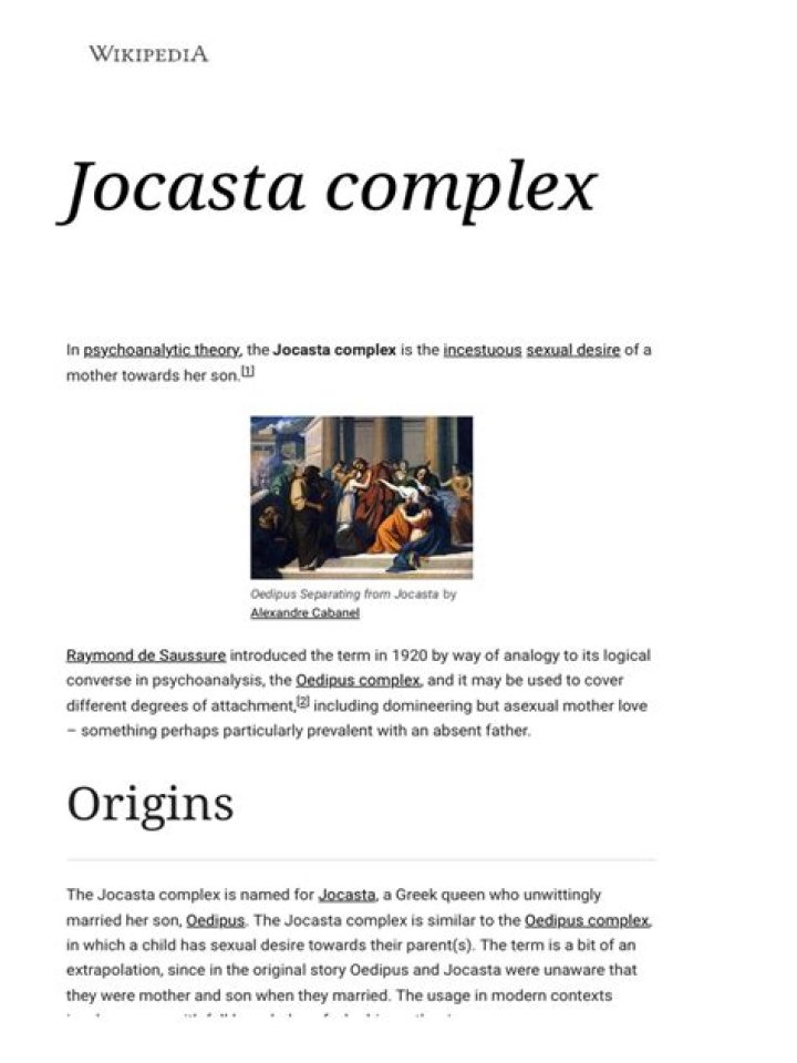 Understanding The Jocasta Complex: Examples And Insights